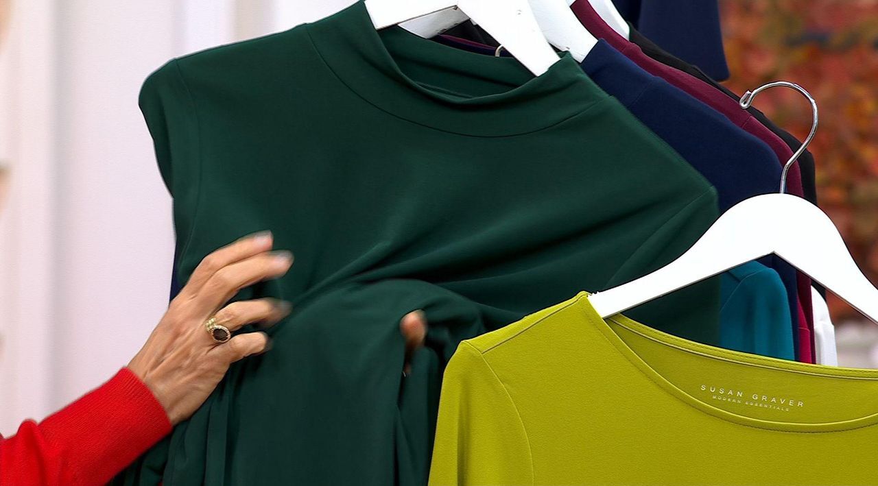 Susan Graver Modern Essentials Set of 2 Liquid Knit Tops - QVC.com