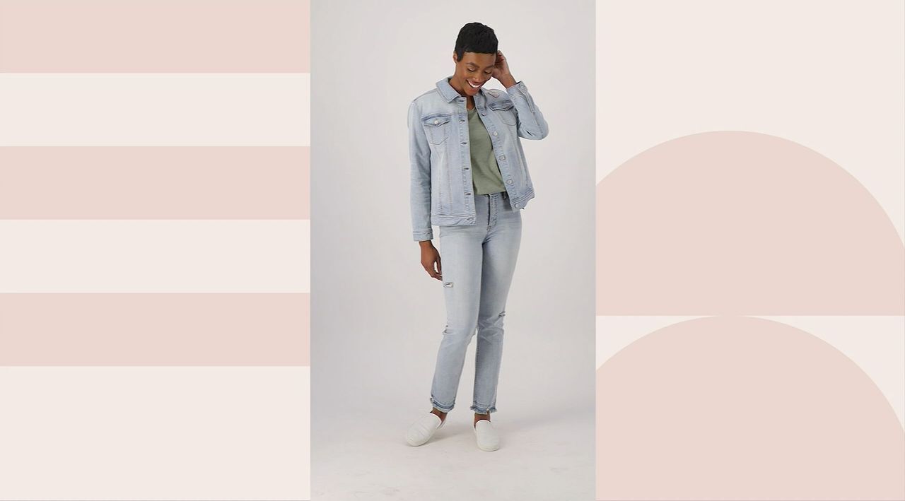 Candace Cameron Bure Pacific Denim Relaxed Jean Jacket - QVC.com