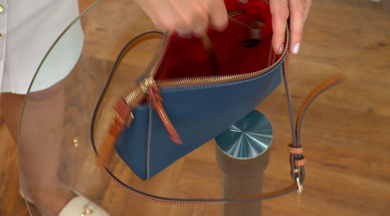 Dooney & Bourke Pebble Leather Lexington Crossbody - QVC.com