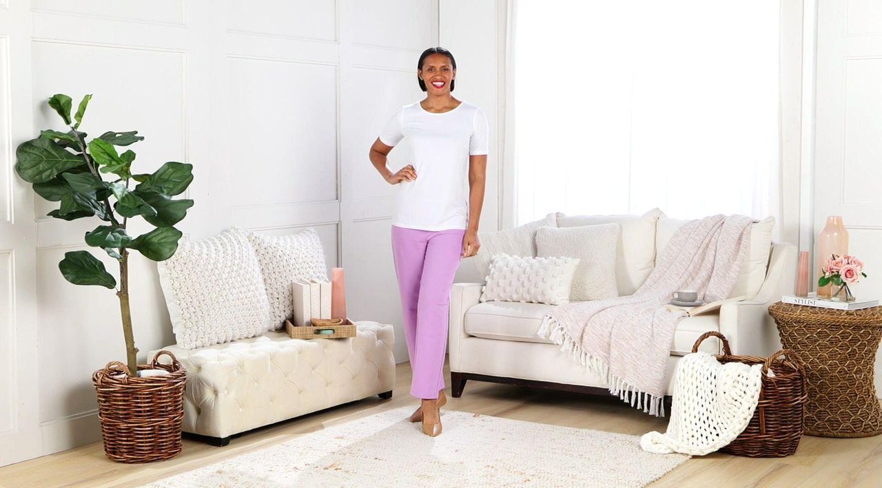 Susan Graver Weekend Stretch Marina Knit Ankle - QVC.com