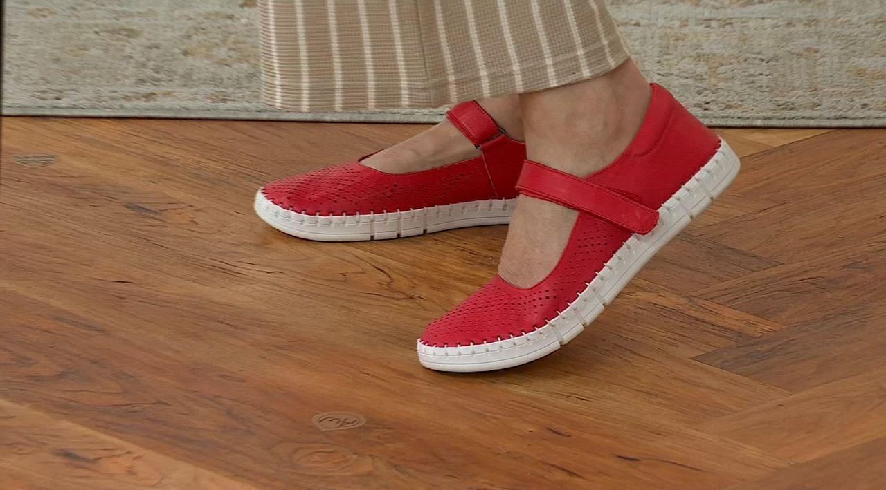 Miz Mooz Leather Mary Jane Sneakers - Tessa - QVC.com