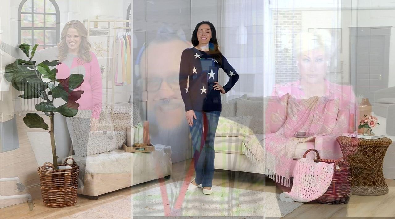 Belle by Kim Gravel Star Power Sweater - QVC.com