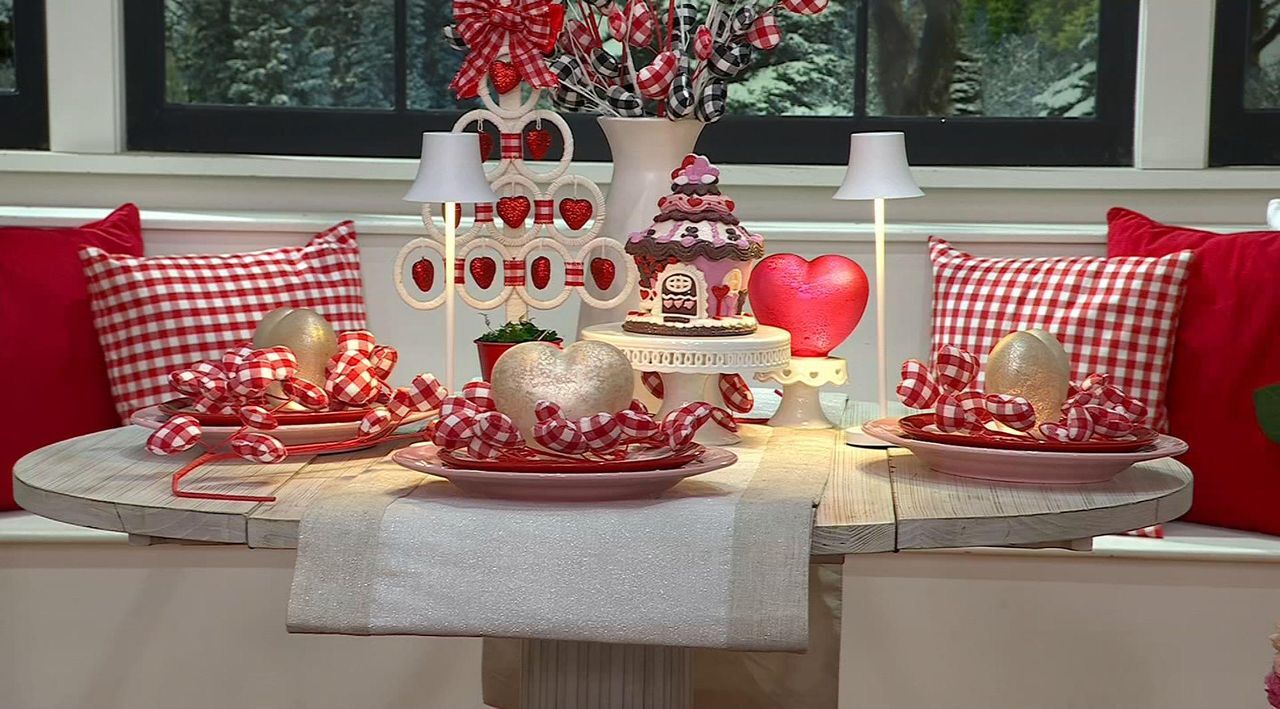 Set of 3 Illuminated Mercury Glass Hearts by Valerie - QVC.com