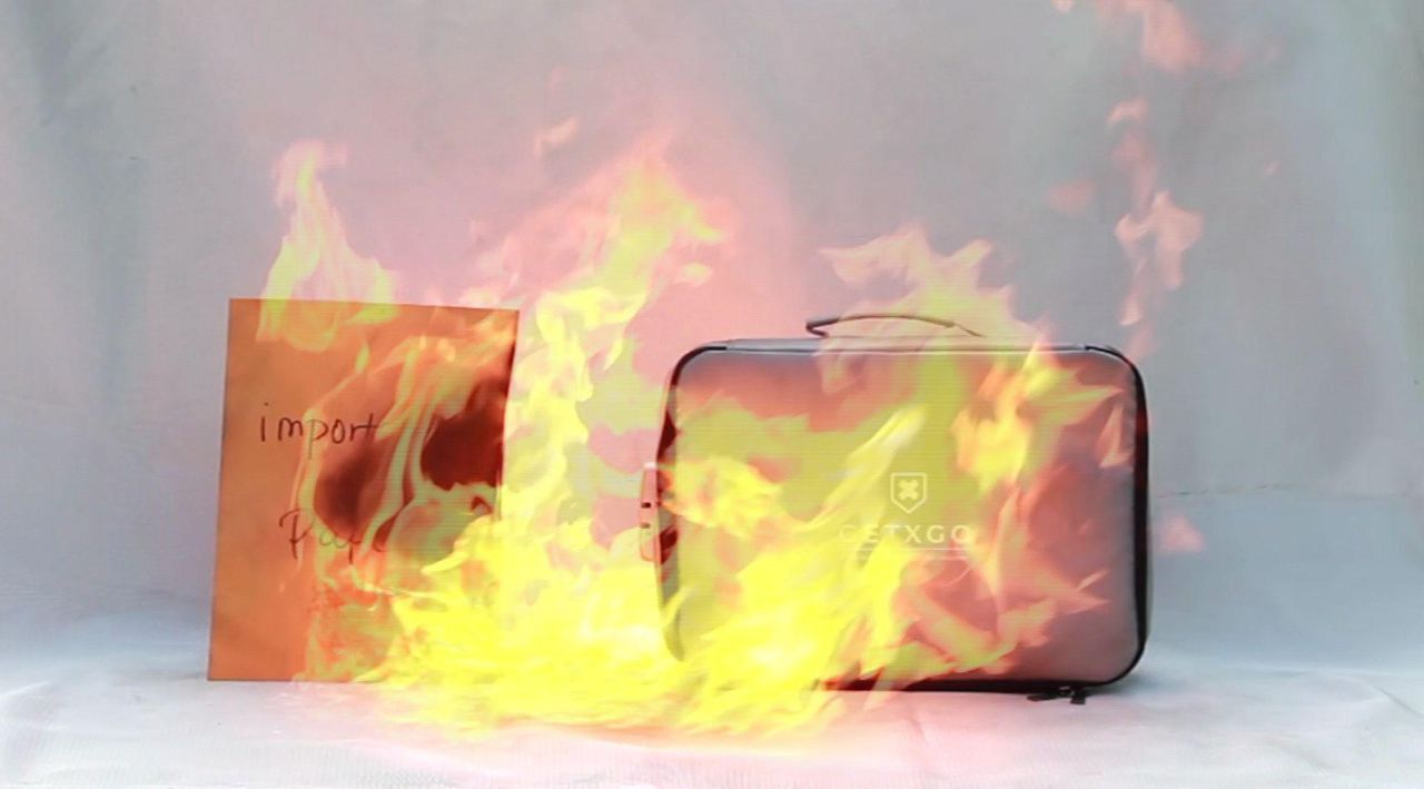 GETXGO Fireproof Keepsake Document Box with Lock - QVC.com