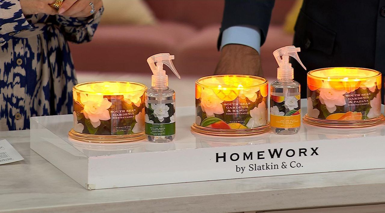HomeWorx by Slatkin + Co. 18oz Candle & Room Spray Gardenia - QVC.com