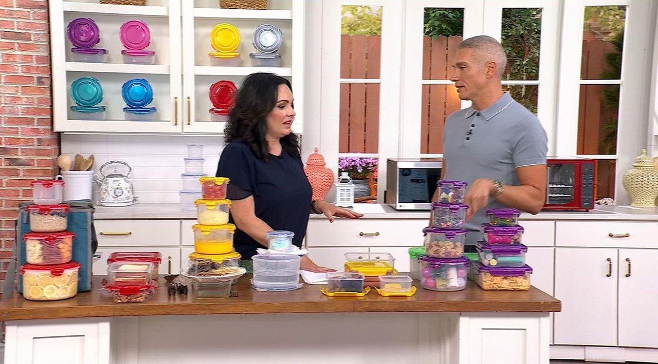 LocknLock 8-Pc Multi-Shape Nestable Canister & Square Set - QVC.com