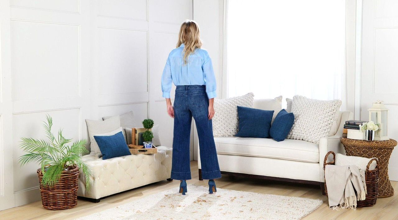 NYDJ Teresa Wide Leg Ankle w/ 3