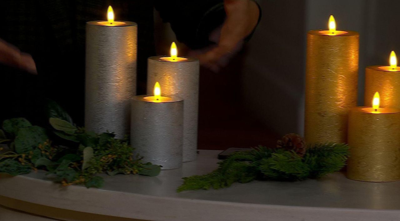 As Is Home Reflections Set of (2) 4 Flameless Candles &Remote
