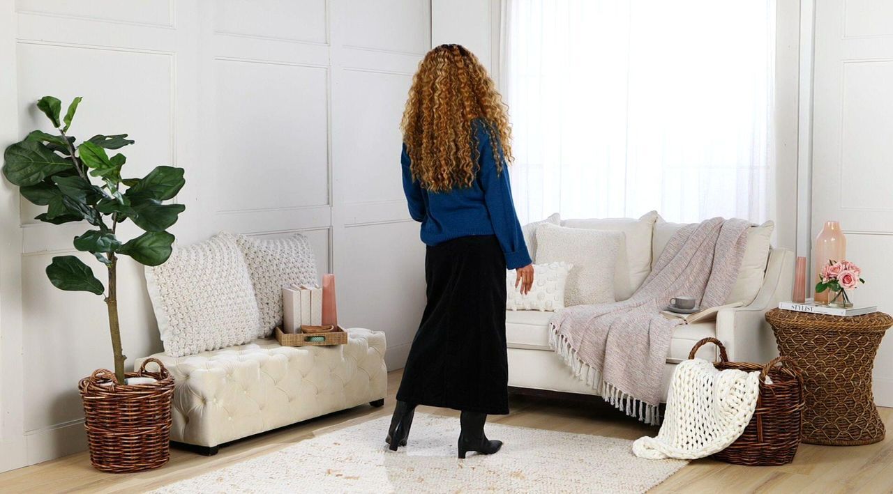 NYDJ High Rise Long Corduroy Skirt - QVC.com