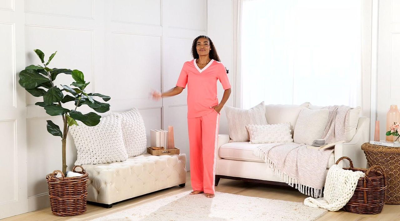 Cuddl Duds Cottonwear+ Straight Leg Lounge Pant - QVC.com Cuddl Duds Cottonwear+ Straight Leg Lounge Pant - QVC.com