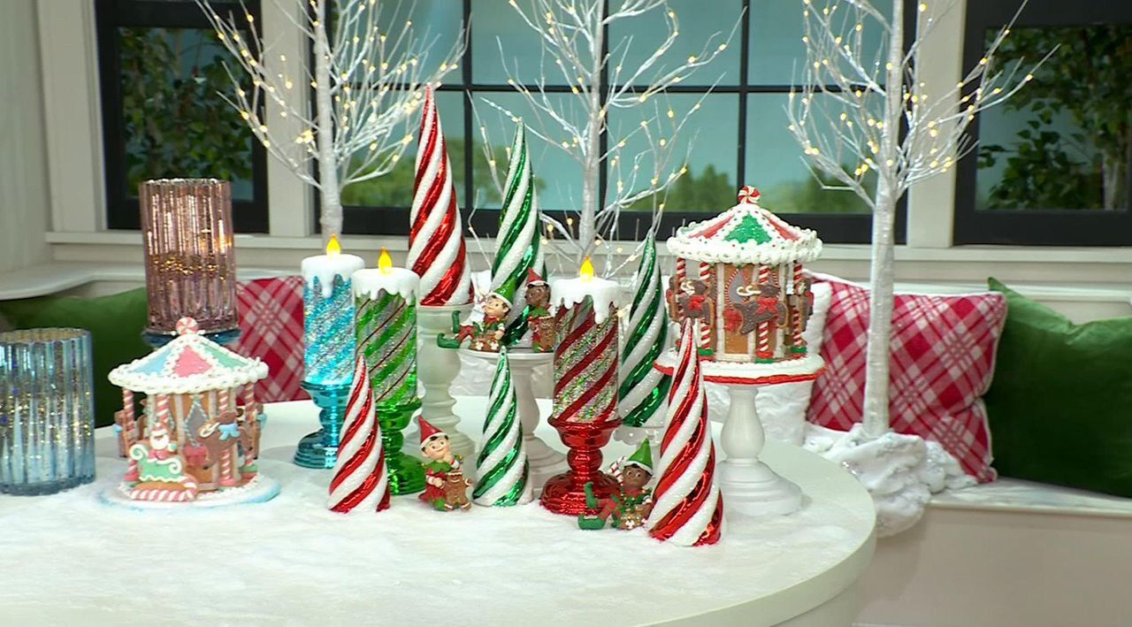 Illuminated Gingerbread Merry-Go-Round by Valeie - QVC.com