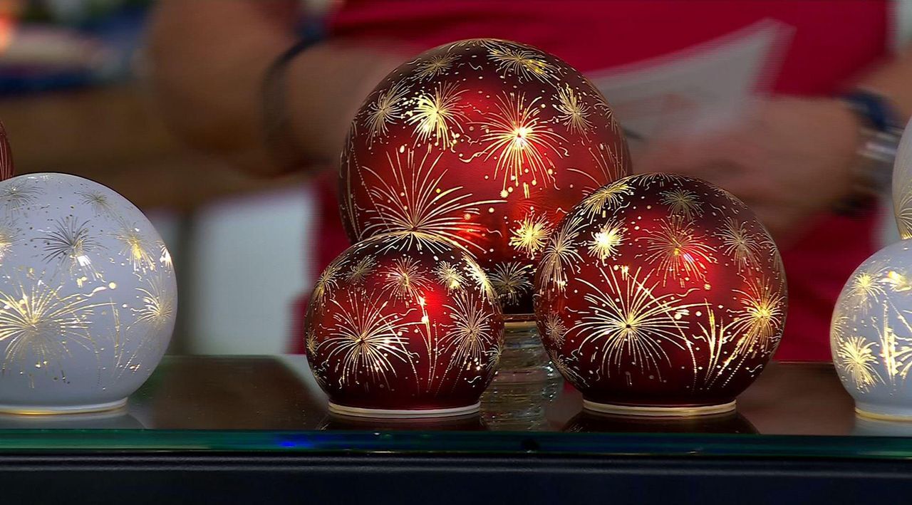 Set of 3 Celebration Spheres by Valerie - QVC.com