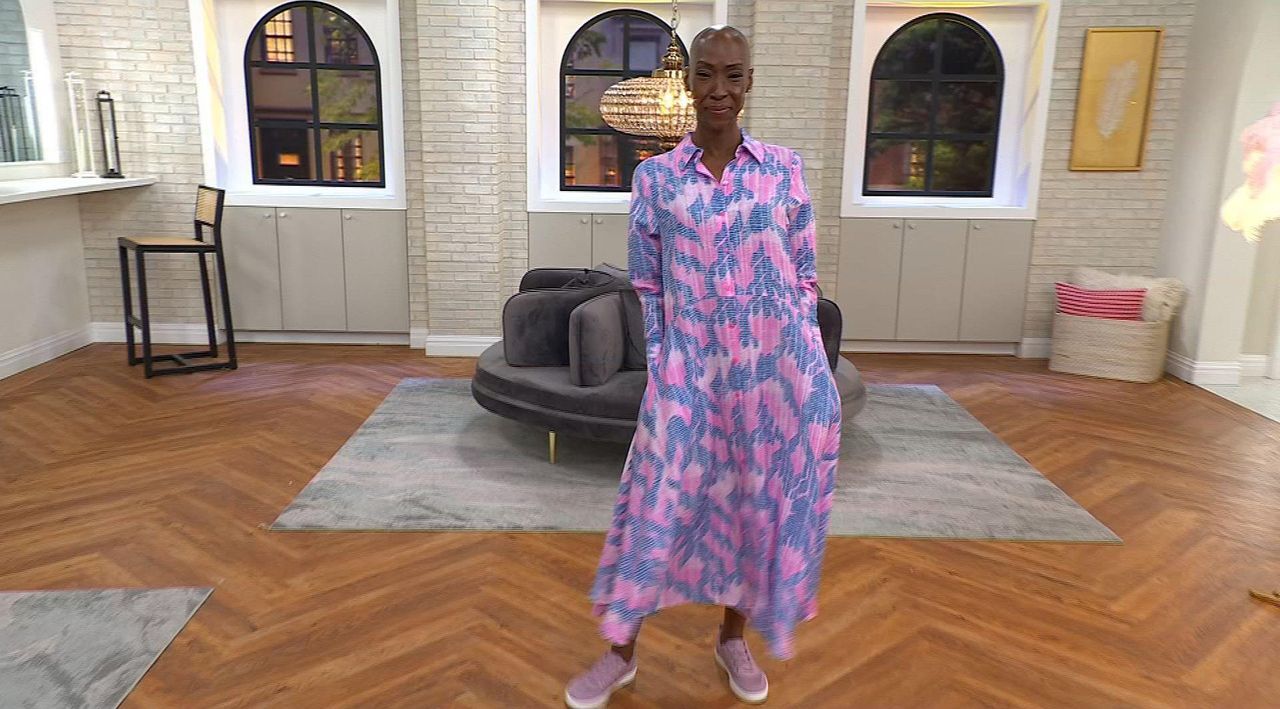 Peace Love World Regular Asymmetric Long Sleeve Dress - QVC.com
