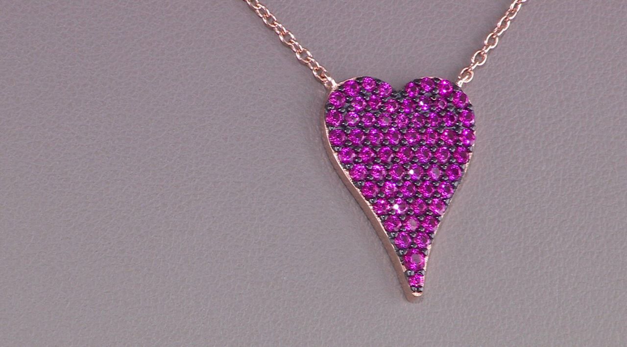 Diamonique x Jennifer Miller Signature Boxed Mini Pave Heart Diamonique x Jennifer Miller Signature Boxed Mini Pave Heart