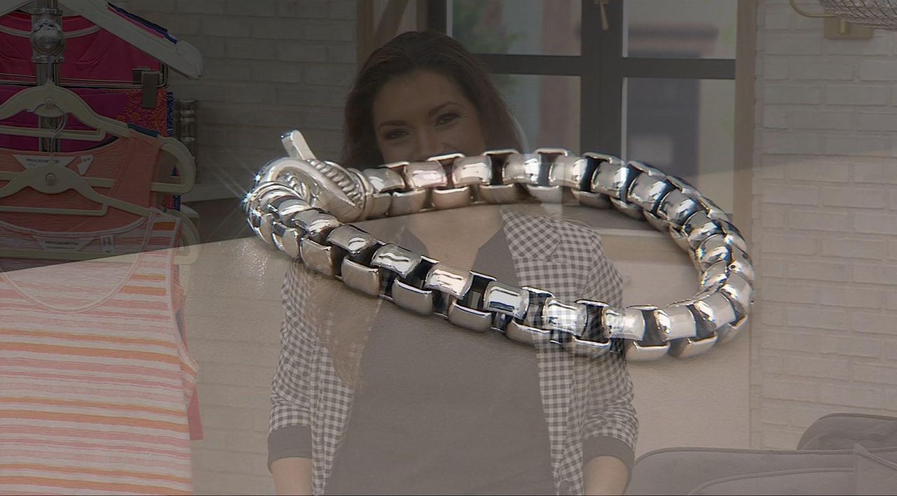 JAI Sterling Silver 7.25mm Round Box Chain Bracelet 33.75g
