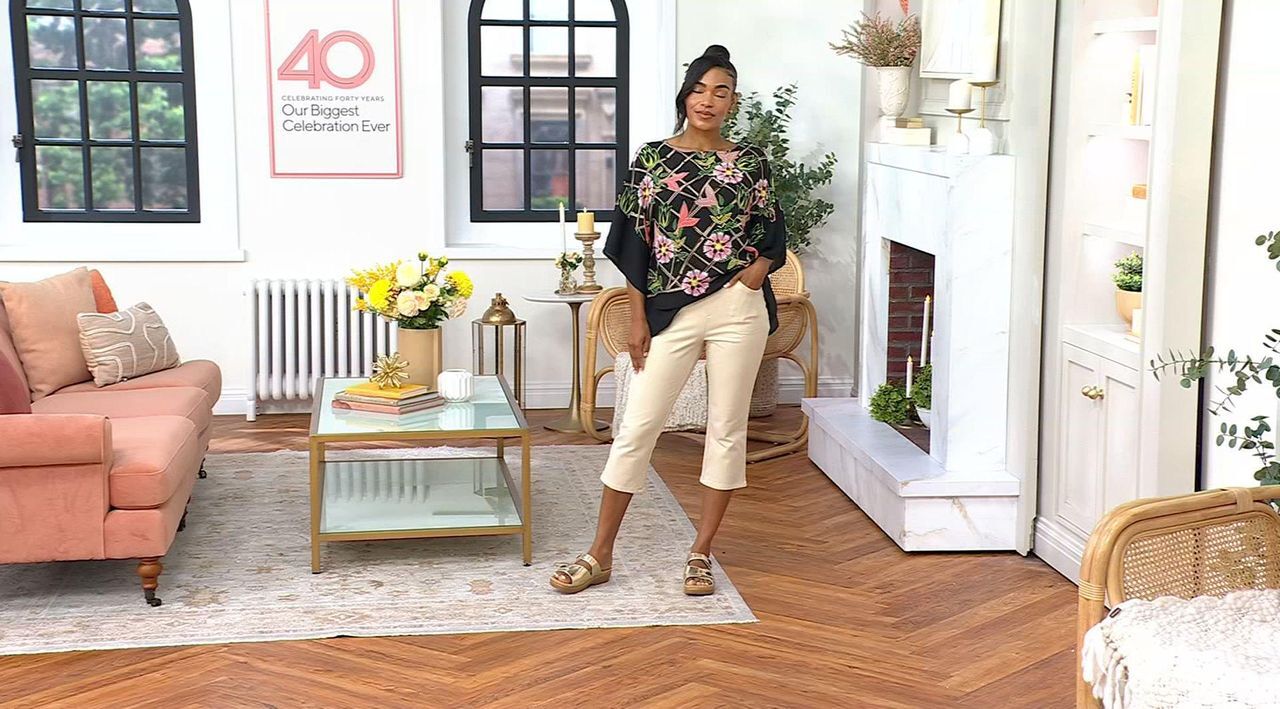 Quacker Factory DreamJeannes 5 Pocket Capri Pants - QVC.com