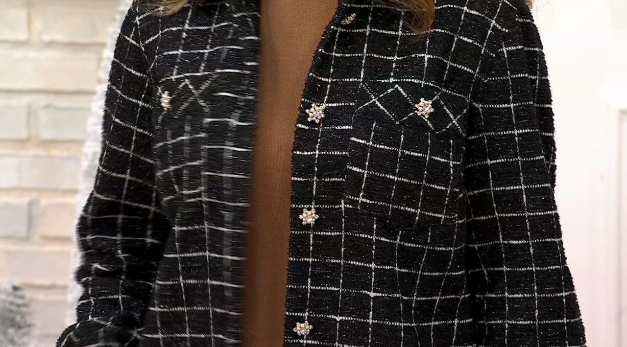 【GLOWNY】24F/W★PEBBLE BOUCLE JACKET (S,M) J.Crew: Bouclé Shirt-jacket For Women