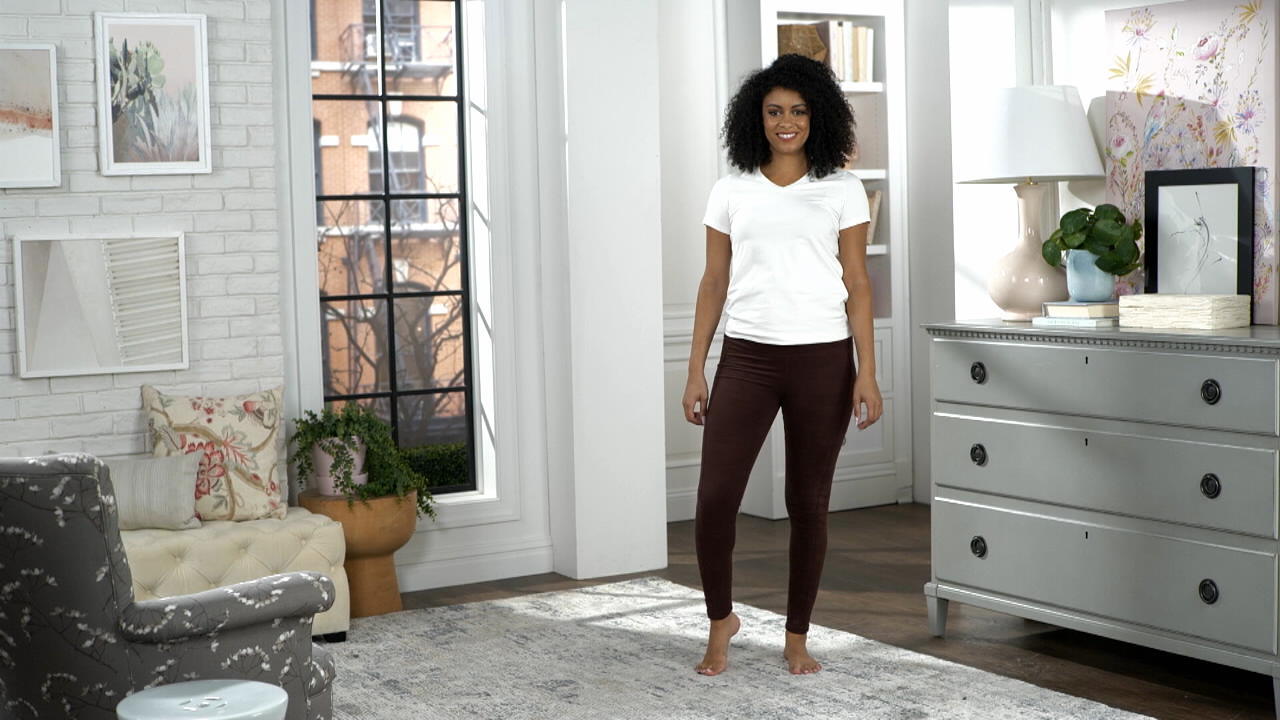 QVC - Keep cozy in Cuddl Duds!💞 These double plush velour leggings are  under $20 & look oh, so chic paired with your favorite tops + sweaters!  Find a pair in your