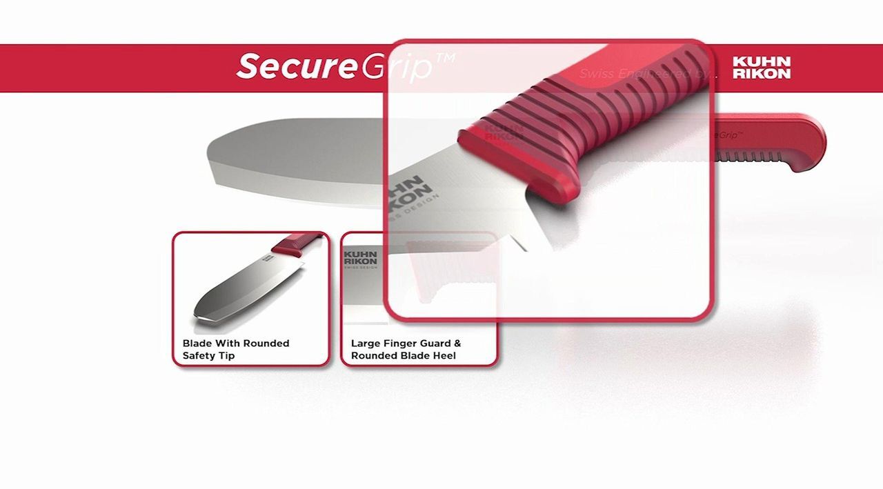 Kuhn Rikon Set of 4 SecureGrip Essential Knife Set - QVC.com