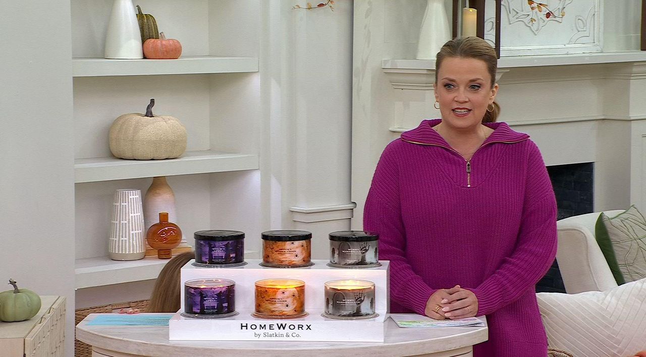 HomeWorx by Slatkin + Co. S/2 Mummy Marshmallow 18oz Candles - QVC.com