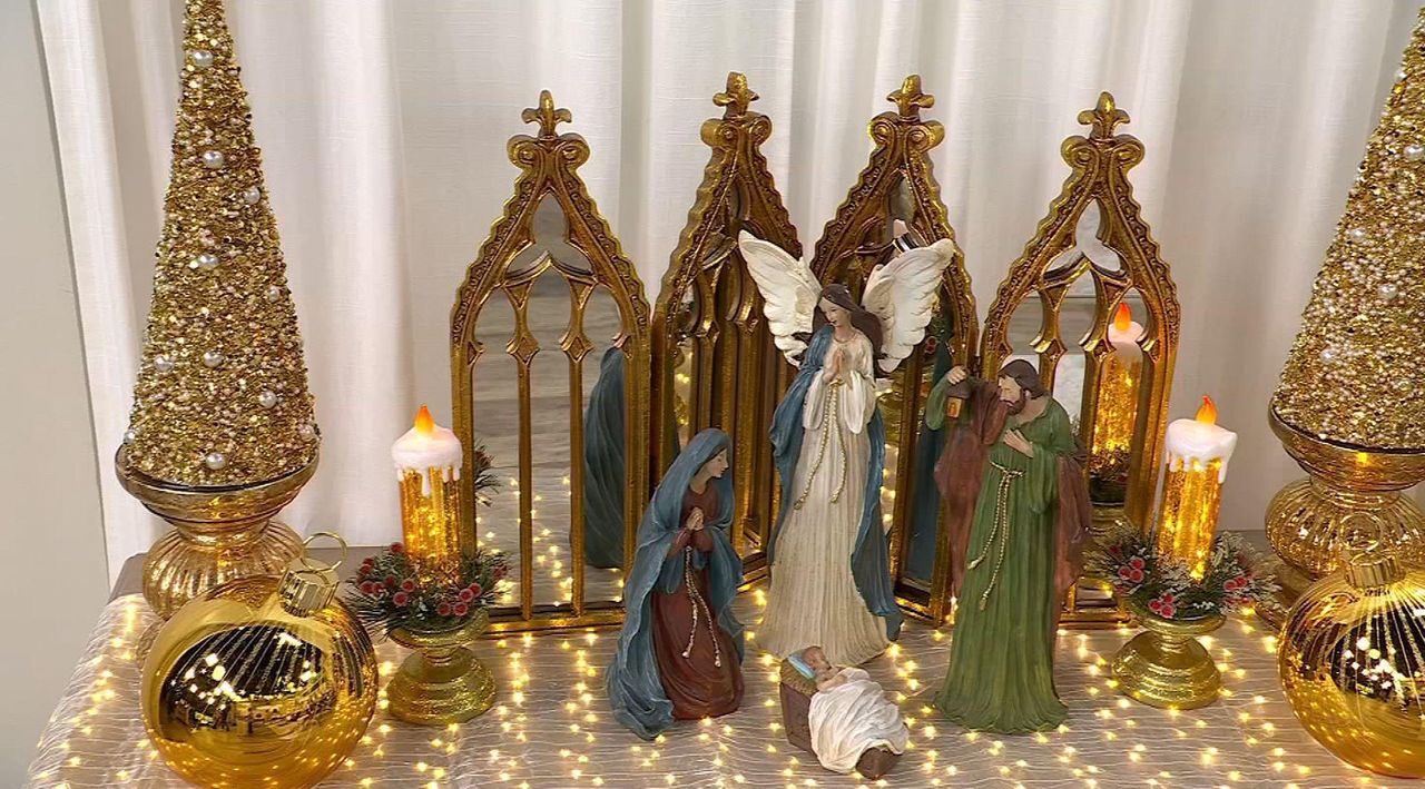 Antiqued Cathedral 4-Panel Mirror by Valerie - QVC.com