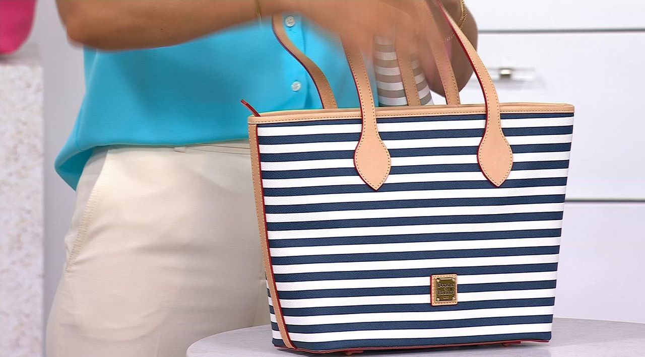 Dooney & Bourke Coated Cotton Skipper Tote - QVC.com
