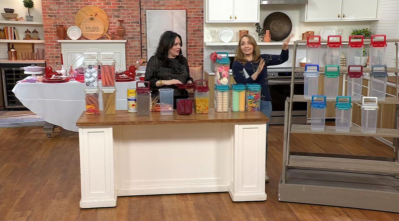 LocknLock Set of 4 Tall Pantry Canisters w/ Handle Lids - QVC.com