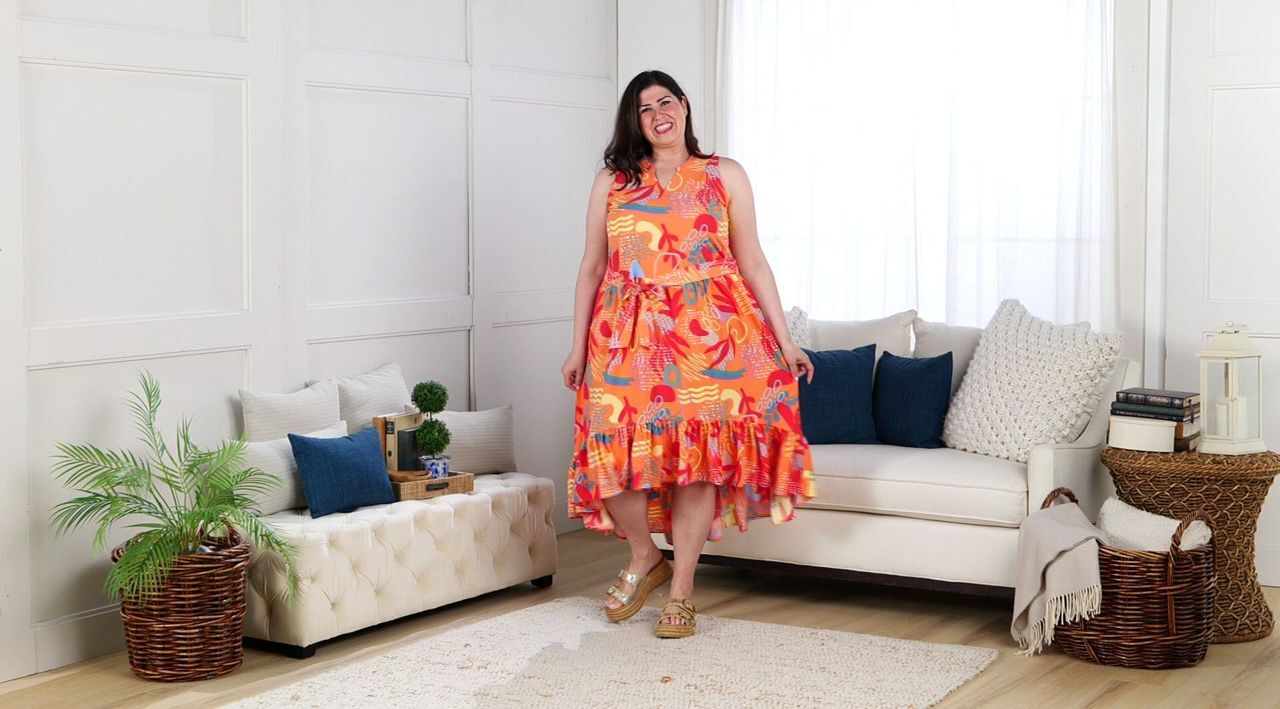 Susan Graver Soleil Regular Stretch Woven Dress - QVC.com
