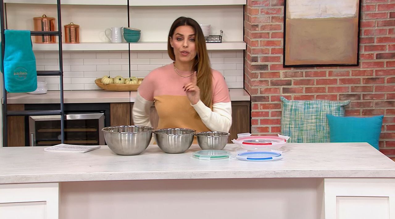 Prepology Silicone Mixing Bowls in 3 Various Sizes - QVC UK