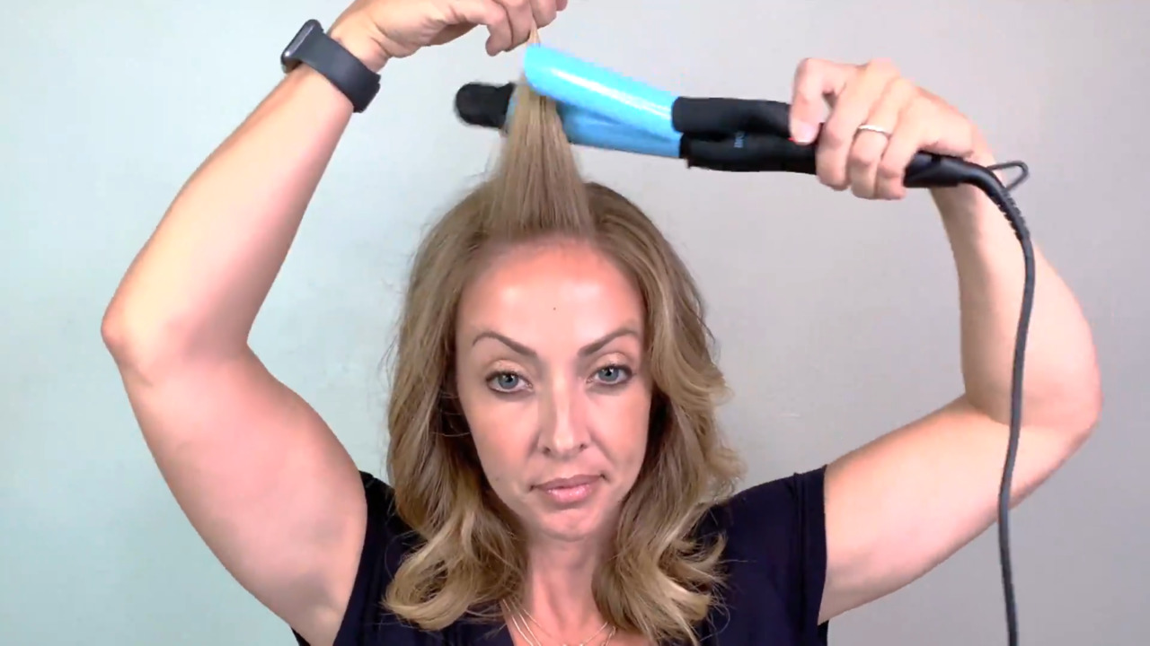 Bio Ionic NanoIonic MX 3 in One Styling Iron with Brush QVC