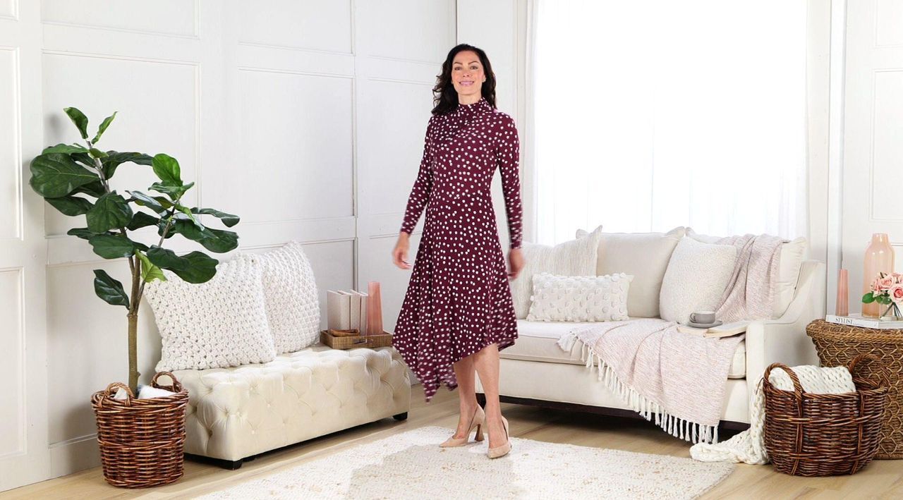 Me by Jennie Garth City Asymmetrical Knit Dress