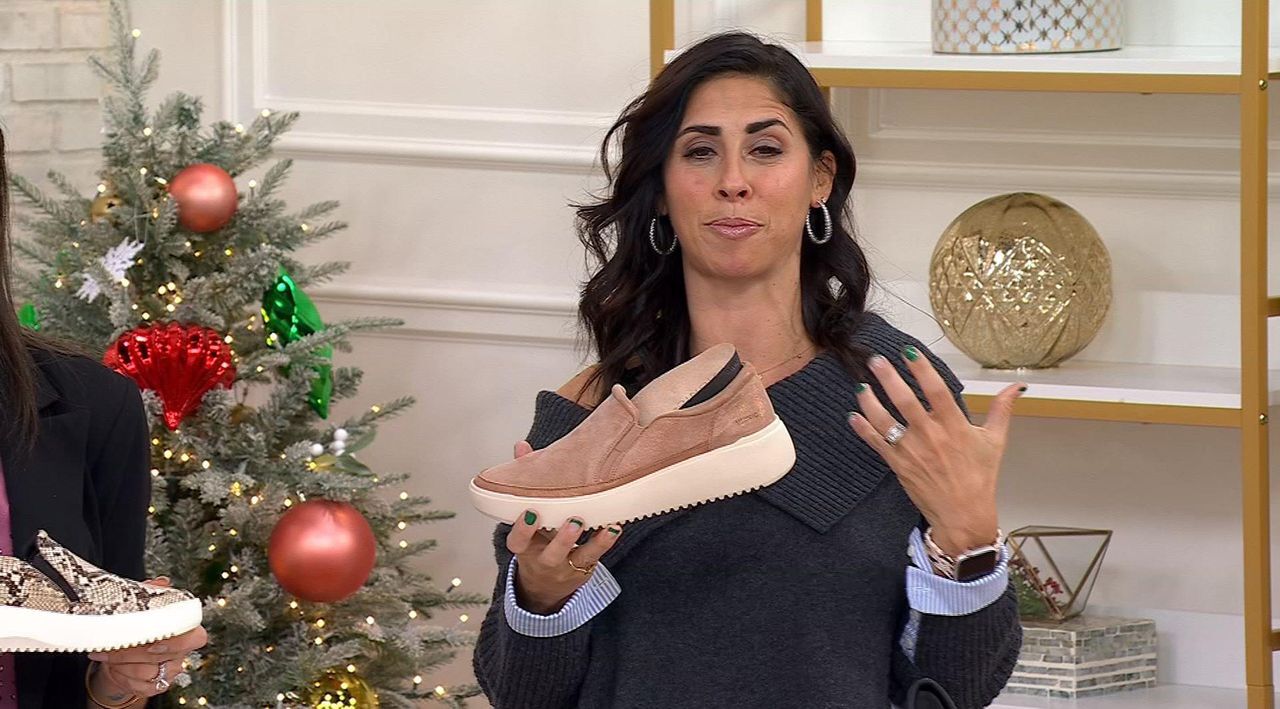 Vionic Leather Slip-On Sneakers - Kearny - QVC.com