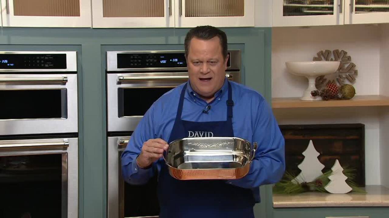 lagostina martellata hammered copper roaster