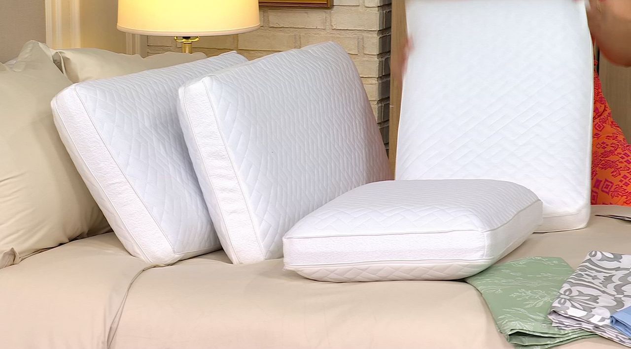 Northern Nighst Set of 2 Ventilated Foam Pillows Std. Queen QVC