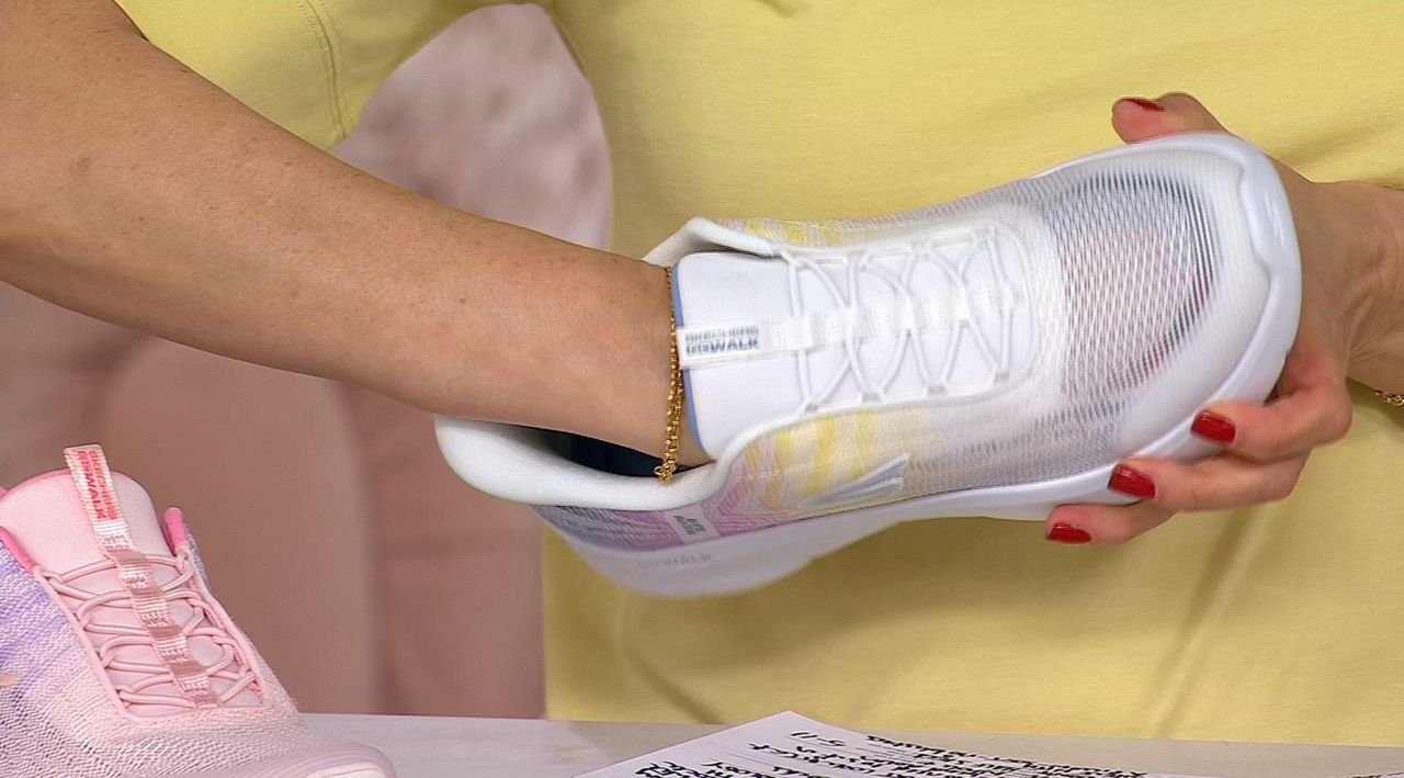 Skechers Slip-ins GO WALK Flex Bungee Lace Sneakers - Nova - QVC.com
