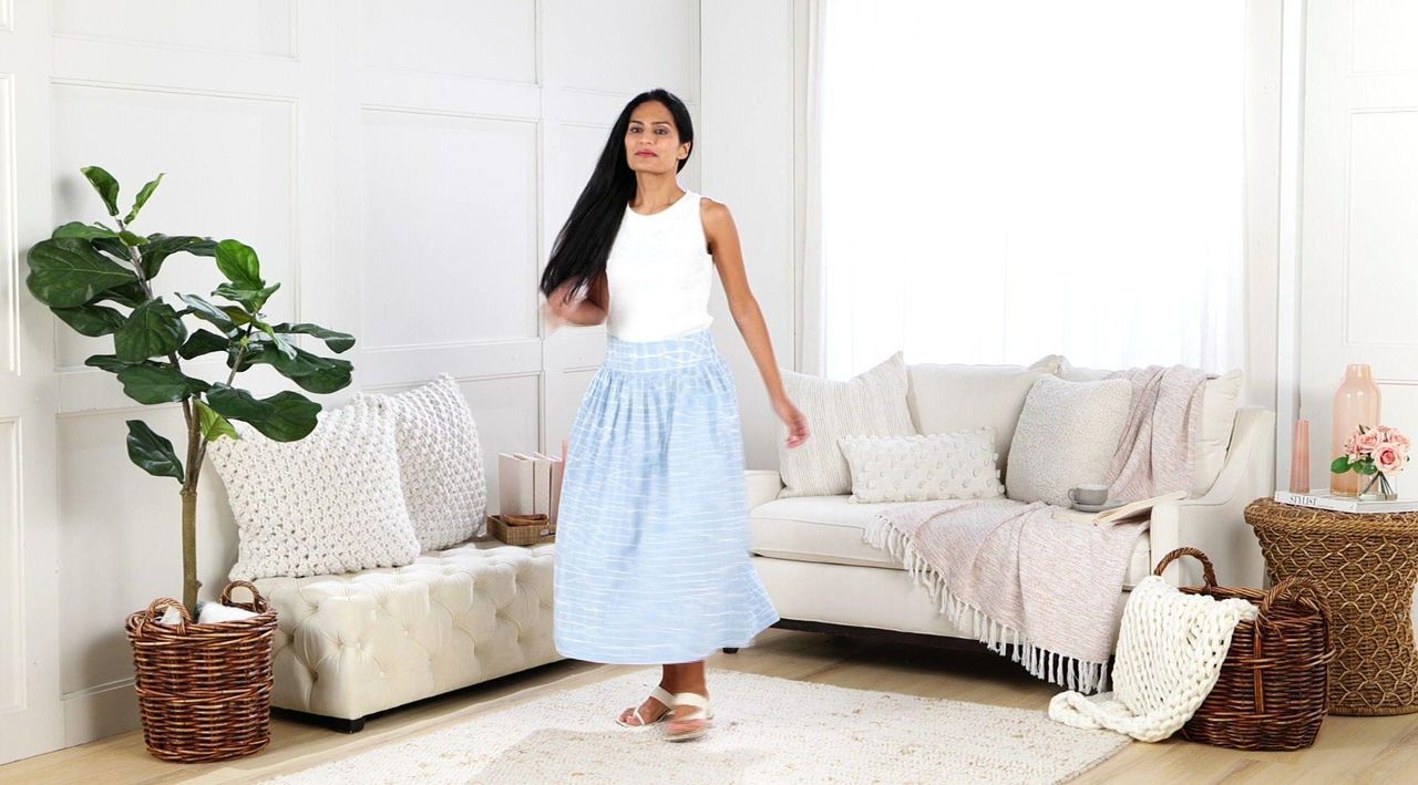 Me by Jennie Garth Regular Printed City Map Midi Skirt - QVC.com