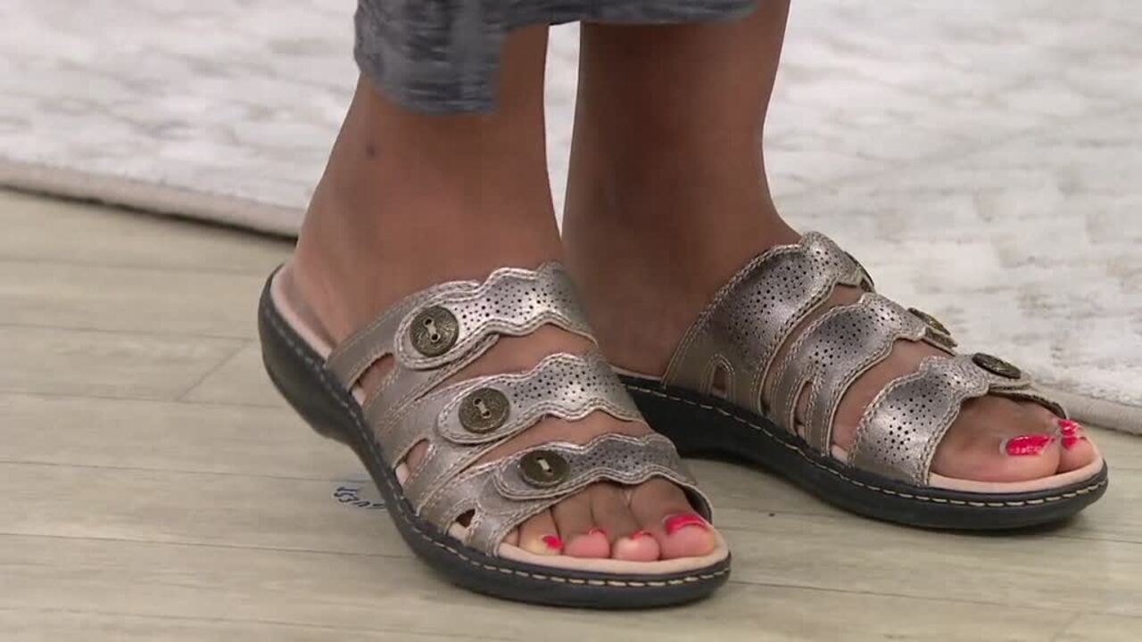 qvc women's clark sandals
