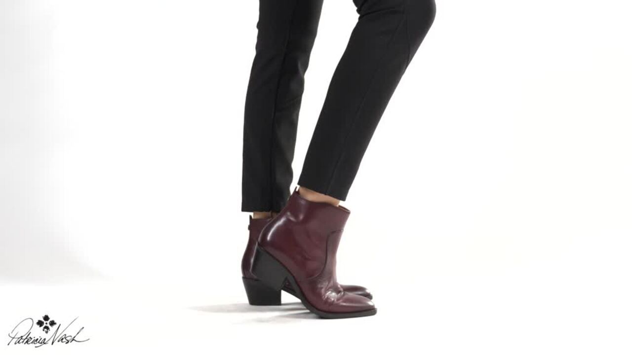 Patricia Nash Leather Ankle Boots 