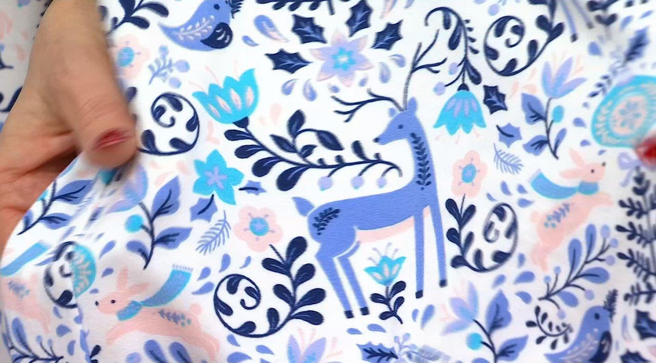 MUK LUKS Dream Cloud True Blue Lounge Set - QVC.com