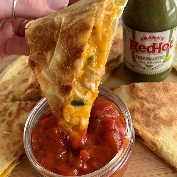 Chicen Cheese  Jalapeo Quesadillas