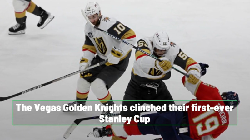 The Vegas Golden Knights clinched the Stanley Cup.