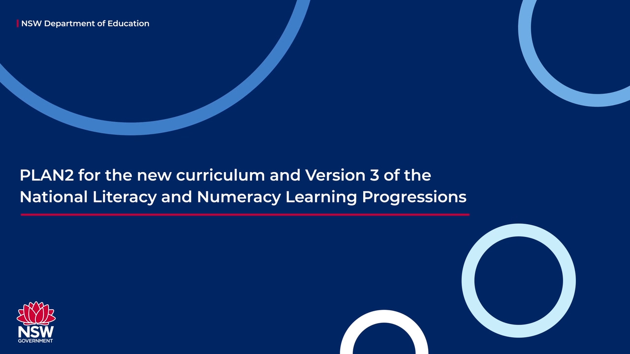 PLAN2 transition to V3 progressions : Assessing Literacy and Numeracy  (ALAN) help desk