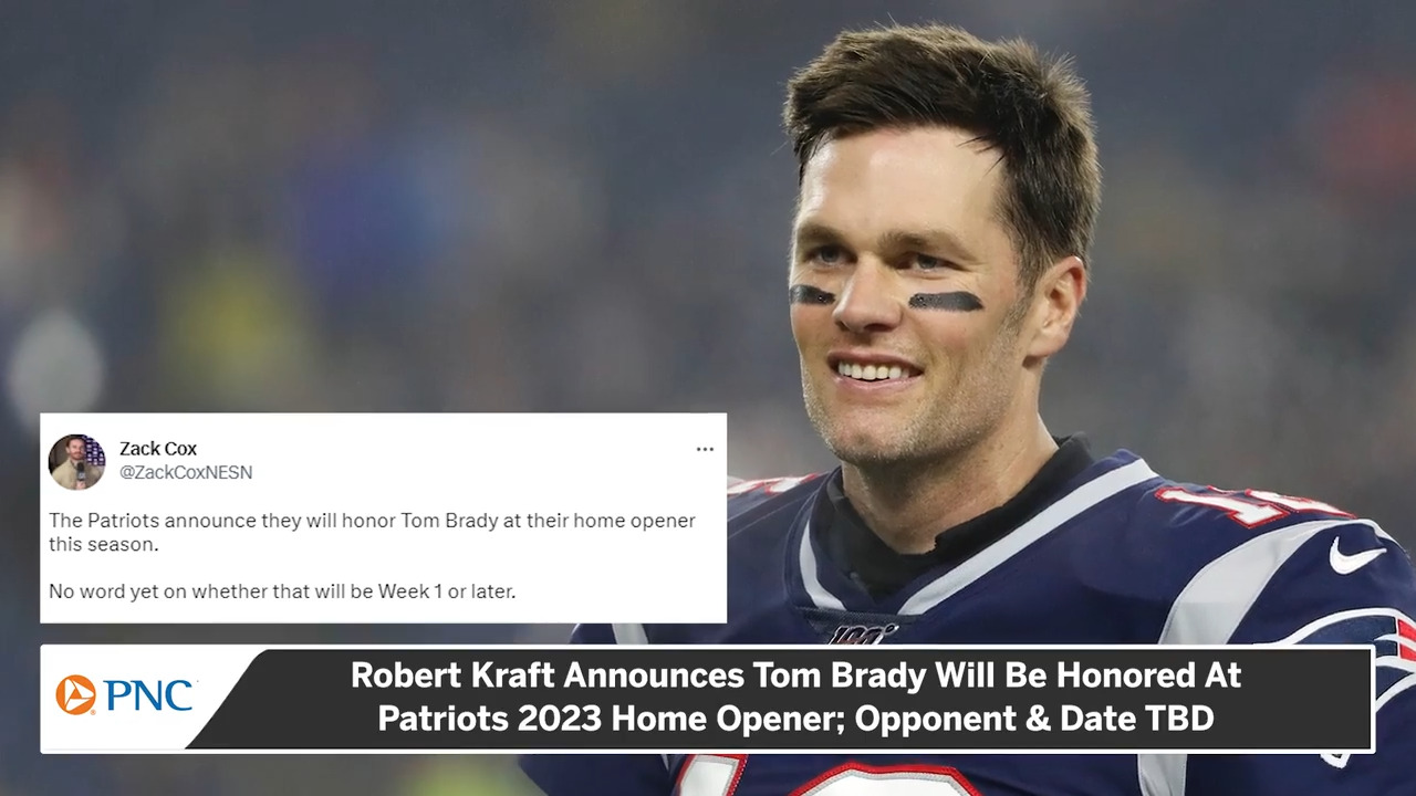 Patriots to honor Tom Brady at scheduled home opener