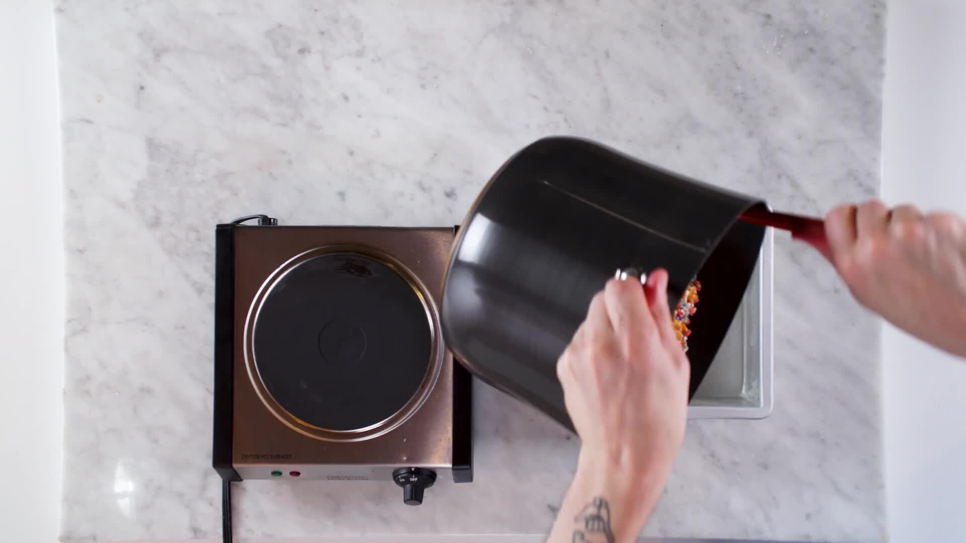 Rice Treat Wedding Cake