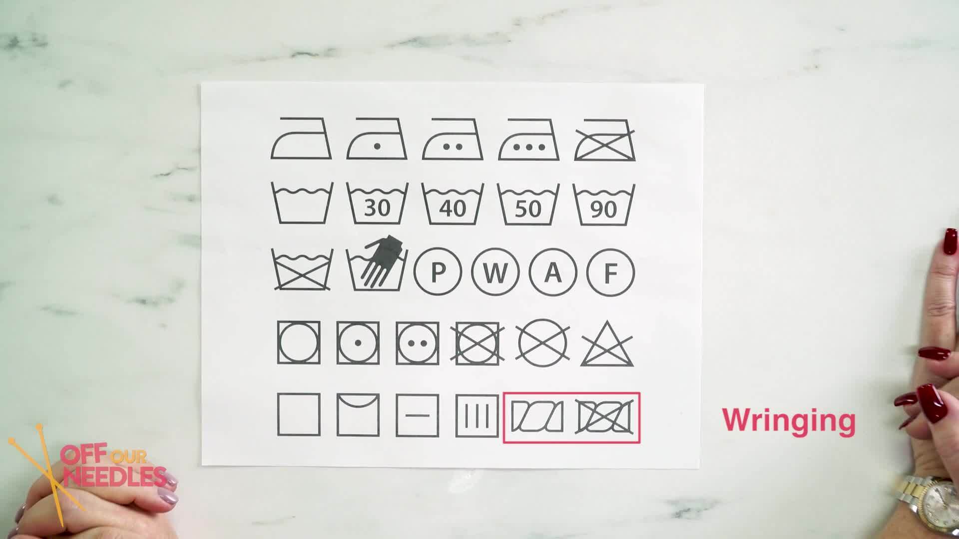 Decoding Laundry Symbols on Yarn Labels