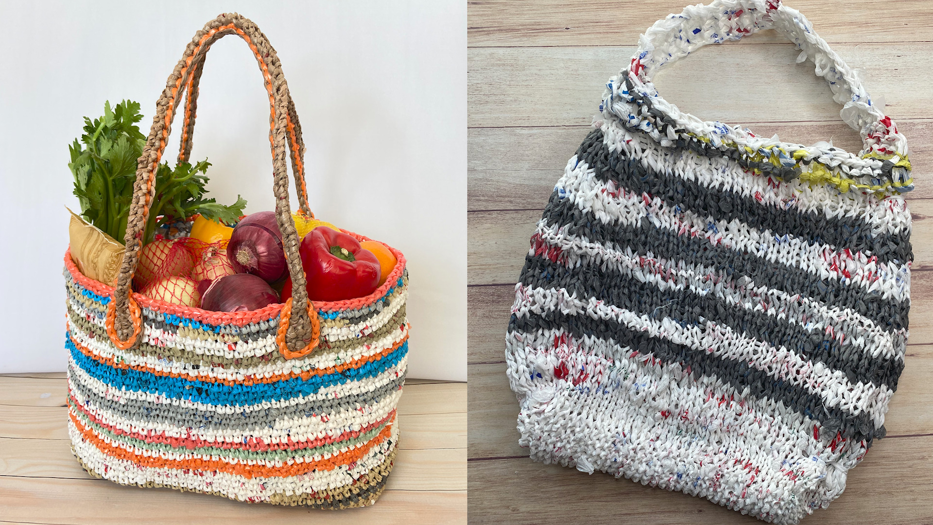 Diy Plastic Bag Tote · A Recycled Tote · Crochet on Cut Out + Keep