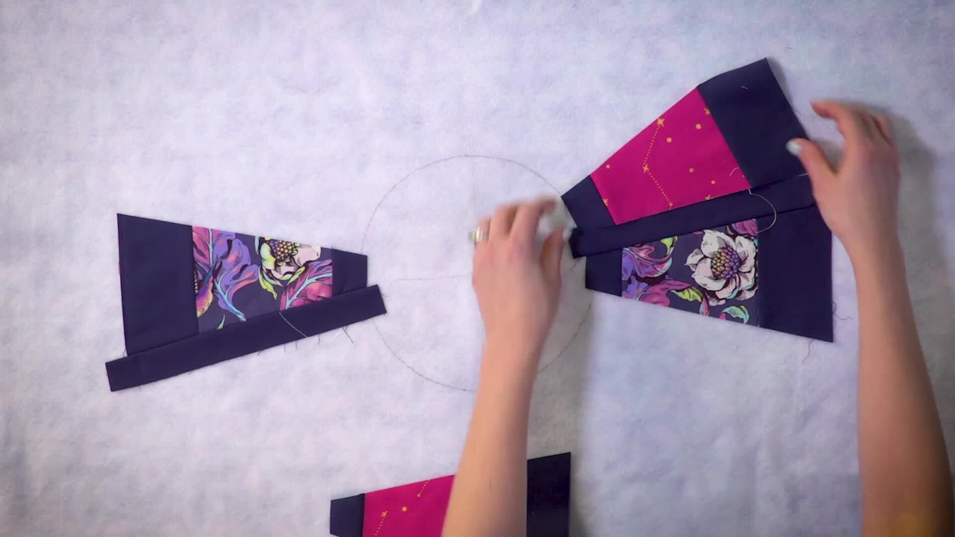 Stash Busting Sunburst Table Topper