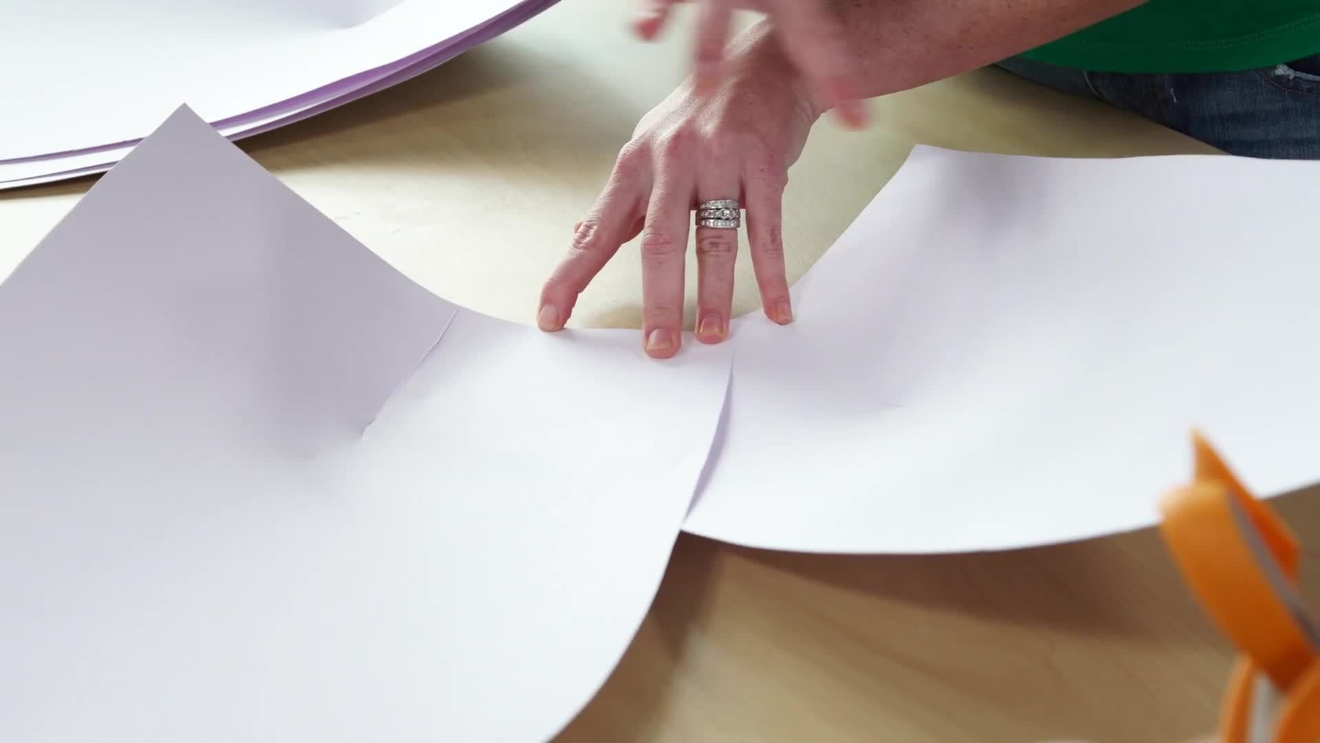 DIY Wedding Reception With Giant Paper Flowers