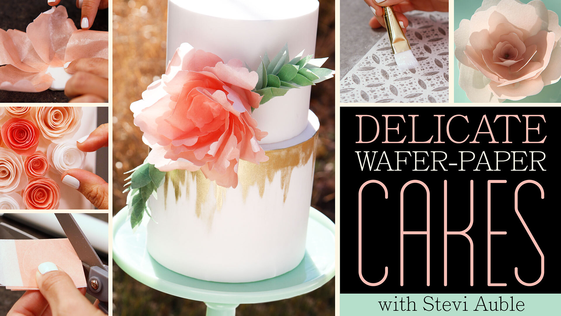 Wafer Paper Flower Cake