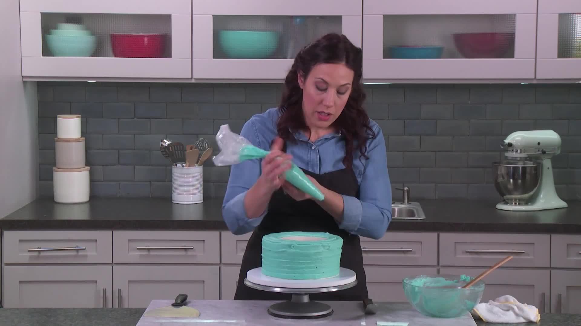 Frosting a Cake